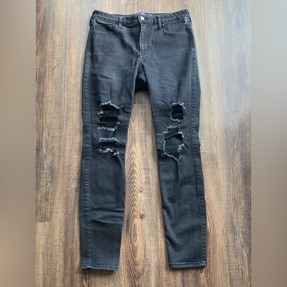 Hollister Black High-Rise Super Skinny Jeans
